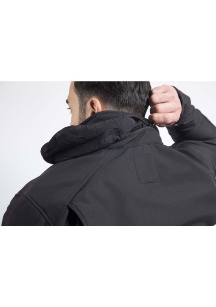 Shellht 04 Softshell Mont Su Rüzgar Geçirmez Su Itici Gizlenebilir Kapüşon