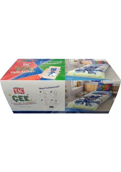 Lisanslı Genç Pj Masks Tek Kişilik Nevresim Takımı fiyatları