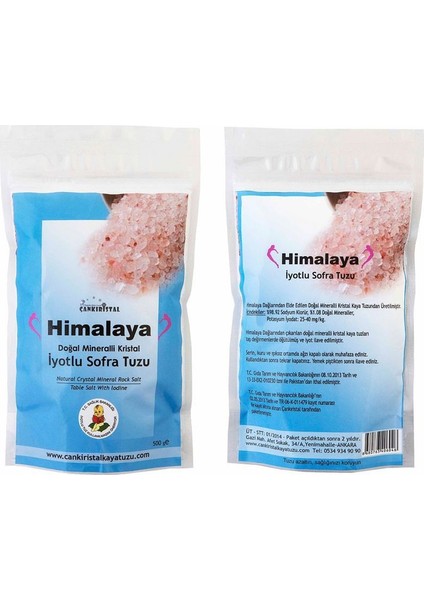 Himalaya Tuzu Öğütülmüş 500 gr Iyotlu Sofra Tuzu