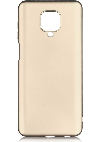 - Xiaomi Redmi Note 9 Pro - Kılıf Mat Soft Premier Silikon Kapak - Gold