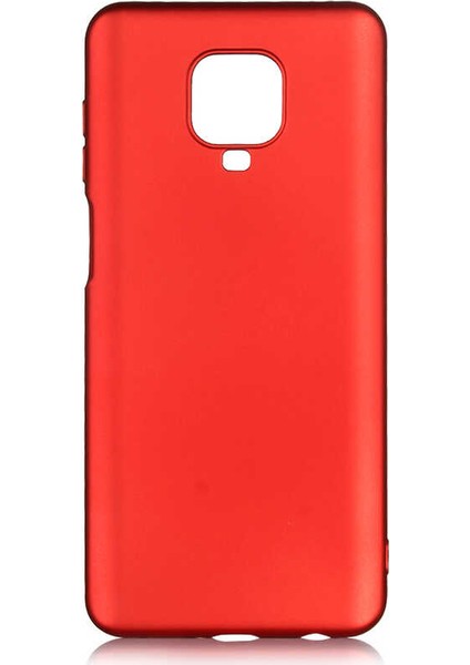 - Xiaomi Redmi Note 9 Pro - Kılıf Mat Soft Premier Silikon Kapak - Kırmızı