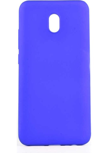 - Xiaomi Redmi 8A - Kılıf Mat Soft Premier Silikon Kapak - Saks Mavi - T10355