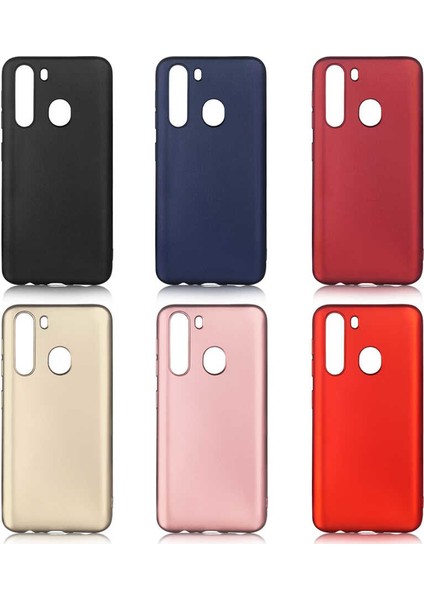 Samsung Galaxy A21 Kılıf Yumuşak Dokulu Soft Esnek Ince Mat Renkli Lüks Premier Silikon Kapak modelleri