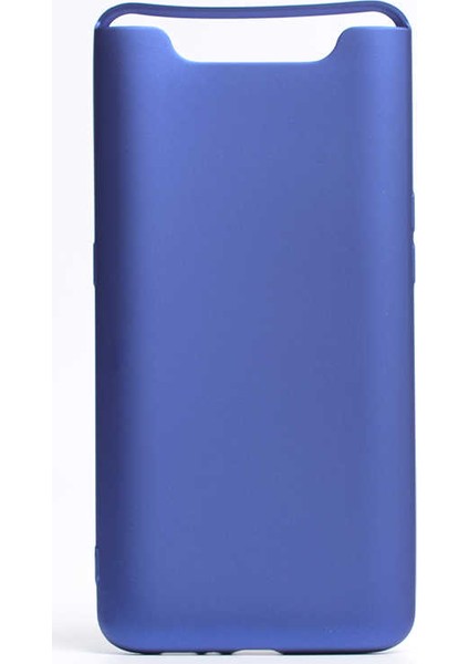 - Samsung Galaxy A80 - Kılıf Mat Soft Premier Silikon Kapak - Saks Mavi - T8857