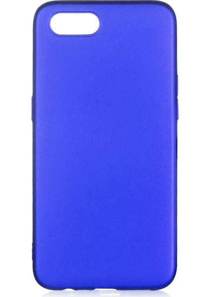 - Realme C2 - Kılıf Mat Soft Premier Silikon Kapak - Saks Mavi