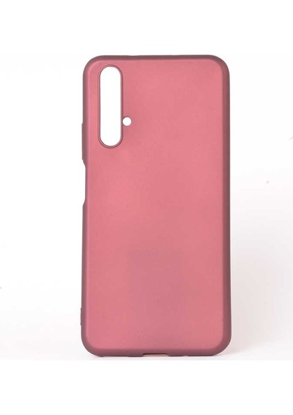 - Huawei Honor 20 - Kılıf Mat Soft Premier Silikon Kapak - Mürdüm - T10112