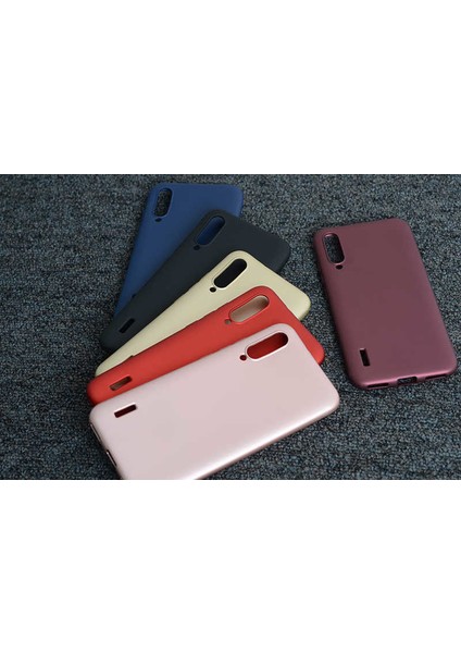 Xiaomi Mi A3 Kılıf Yumuşak Dokulu Soft Esnek Ince Mat Renkli Lüks Premier Silikon Kapak
