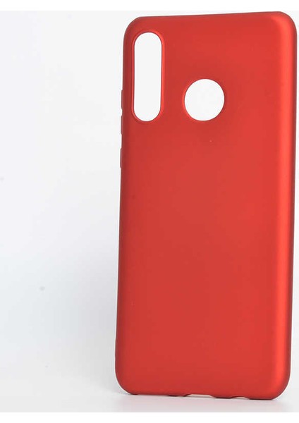- Huawei P30 Lite - Kılıf Mat Soft Premier Silikon Kapak - Kırmızı - T7866