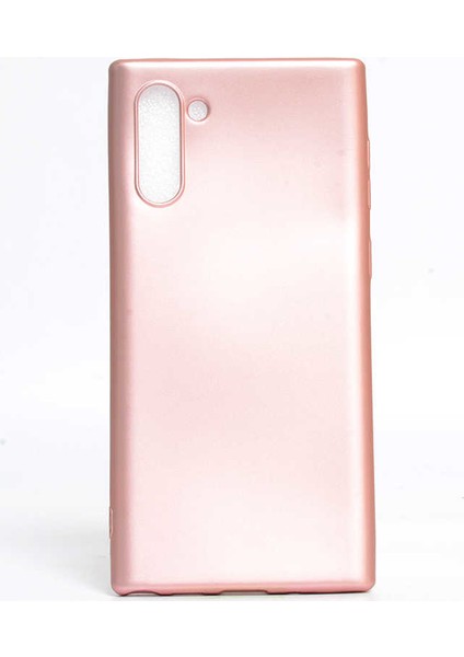 - Samsung Galaxy Note 10 - Kılıf Mat Soft Premier Silikon Kapak - Rose Gold - T9748