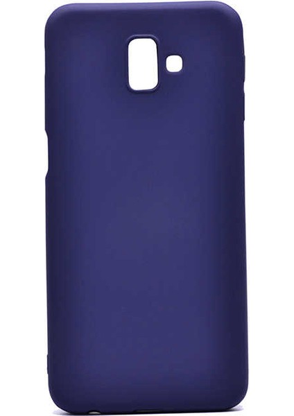 - Samsung Galaxy J6 Plus - Kılıf Mat Soft Premier Silikon Kapak - Lacivert - T6384
