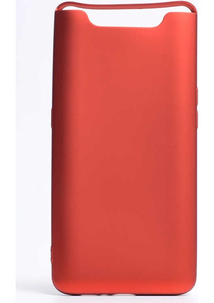 - Samsung Galaxy A80 - Kılıf Mat Soft Premier Silikon Kapak - Kırmızı - T8857
