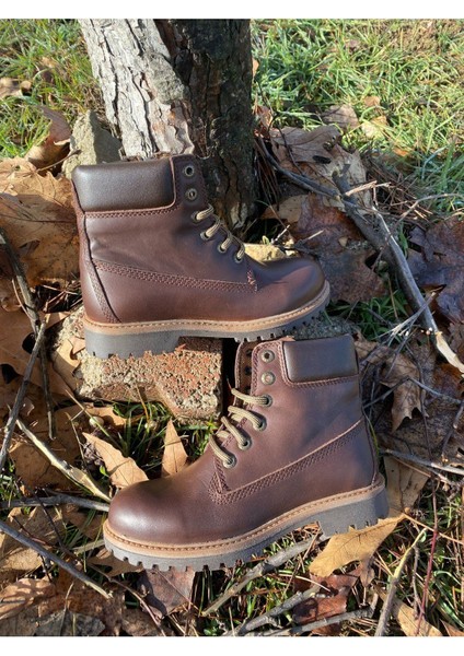 Hakiki Deri Outdoor-Trekking Bot Kahverengi fiyatları