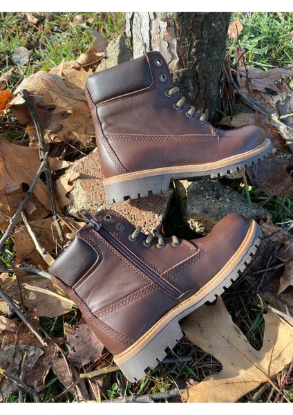 Hakiki Deri Outdoor-Trekking Bot Kahverengi fırsatları
