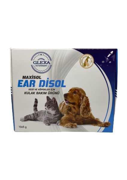 Maxisol Ear Disol 10X5 gr Kedi ve Köpekler Için Kulak Bakım Ürünü