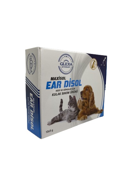 Maxisol Ear Disol 10X5 gr Kedi ve Köpekler Için Kulak Bakım Ürünü