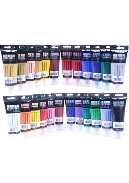 Akrilik Boya Seti 24 Renk x 75 ml