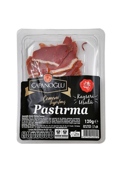 Pastırma Çemeni Sıyrılmış 120 gr