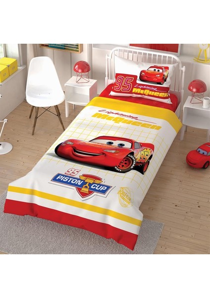 Lisanslı Genç Disney Cars Tek Kişilik Nevresim Takımı