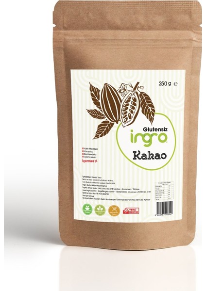 Ingro Glutensiz Kakao 250 gr