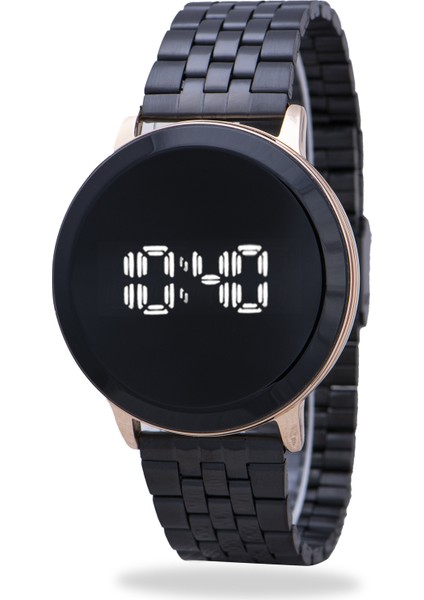 Unisex Çelik Kasa Klips Kordon Dijital LED Dokunmatik Kadın Kol Saati ST-303947
