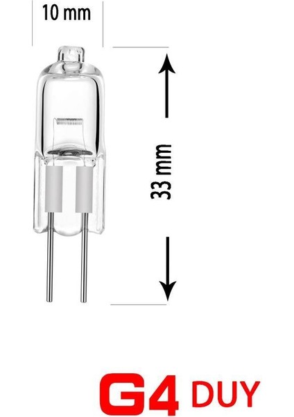 64425S 20W Iğne Ayaklı Kapsül Halojen Ampul Sarı G4 Duy Tasarruflu Dimlenebilir Ampul 12V modelleri