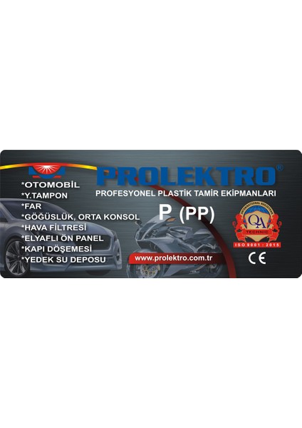 10 Paket Prolektro P(Pp) Geniş Plastik Elektrot -Kaynak Çubuğu