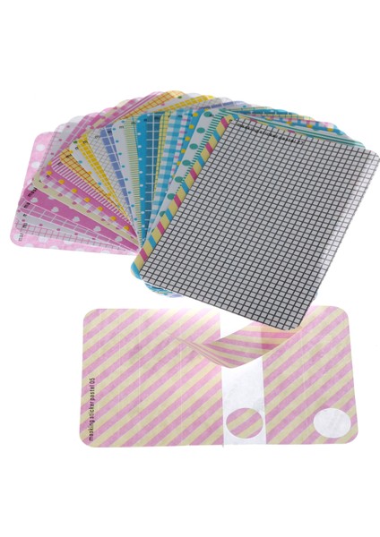 27'li Renkli Kağıt Bant Set-Metal Kutu Hazır Kesimli 6,5 x 9 cm