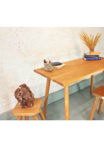 Agapanthus Masa 105 x 60 cm Tik Rengi Tabureli Takım fiyatları