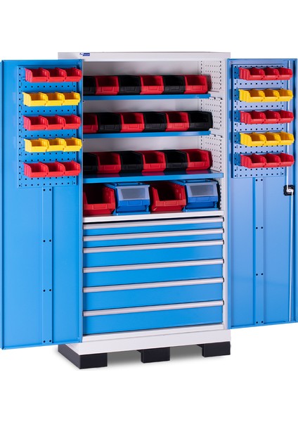 Endüstriyel Malzeme Dolabı-6 Çekmeceli-Avadanlık Kutulu-Takım Asma Panolu-Metal Kapaklı fiyatları