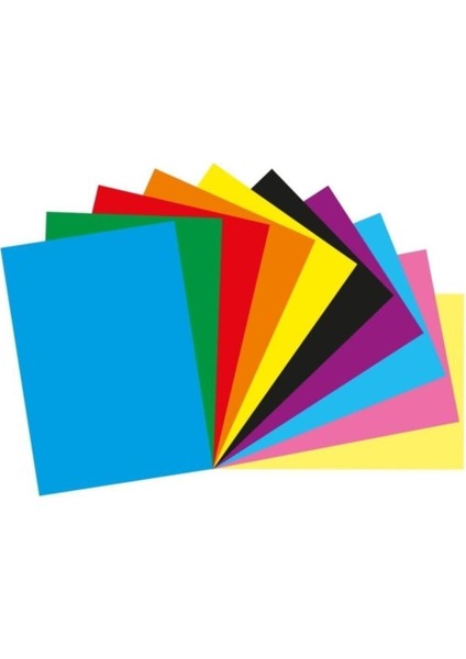 Fon Kartonu Karışık 10 Renk 25 x 35 cm