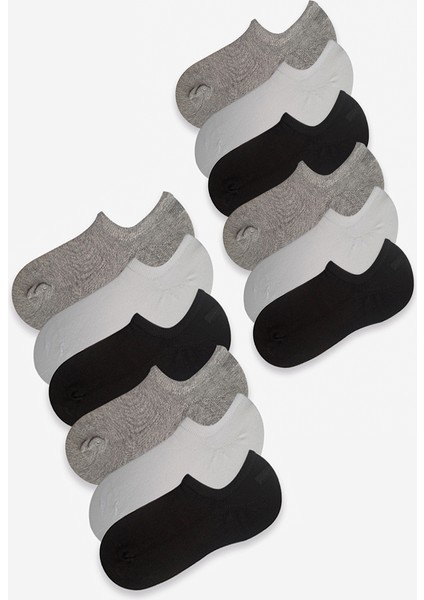 12'li Silikonlu Sneaker (Görünmez) Çorap