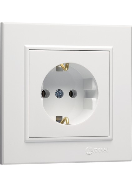Karea Beyaz Topraklı Priz