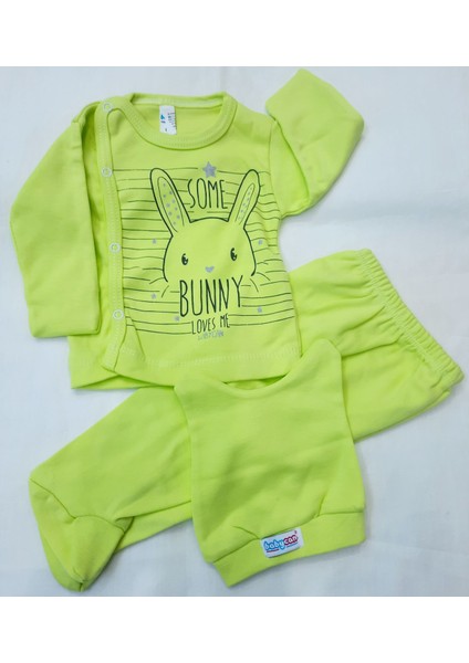 Bebeklere Alt Üst Takım ve Bere 0-3 Aylık Pamuklu fiyatları