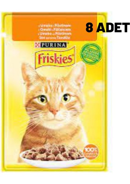 Tavuklu Yaş Kedi Maması 85 gr x 8 Adet