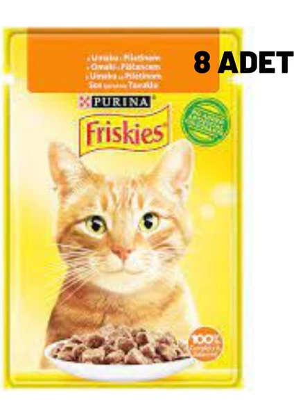 Tavuklu Yaş Kedi Maması 85 gr x 8 Adet