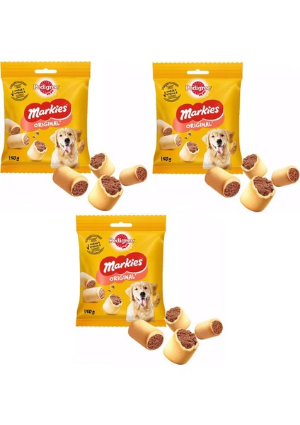 Markies Orijinal Köpek Ödül Bisküvisi 150 gr (3 Adet)
