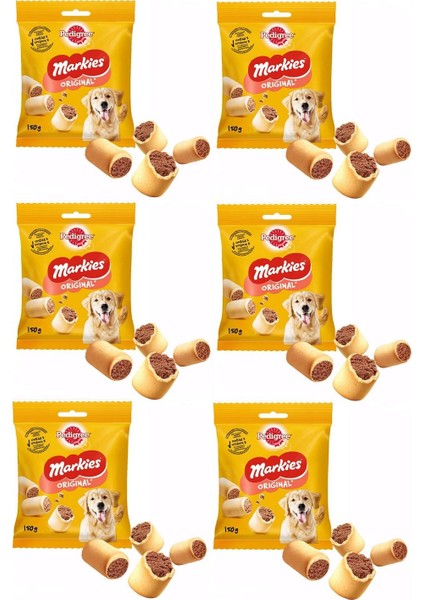 Markies Orijinal Köpek Ödül Bisküvisi 150 gr (6 Adet)