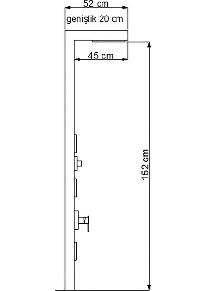 Idea Gagalı Duş Paneli Krom 440494G