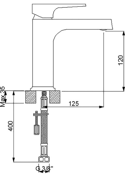 Aqua-Lavabo Bataryası-Siyah 941521B