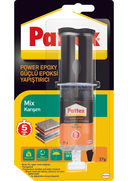 Pattex Universal Mix Epoksi Yapıştırıcı 27 gr