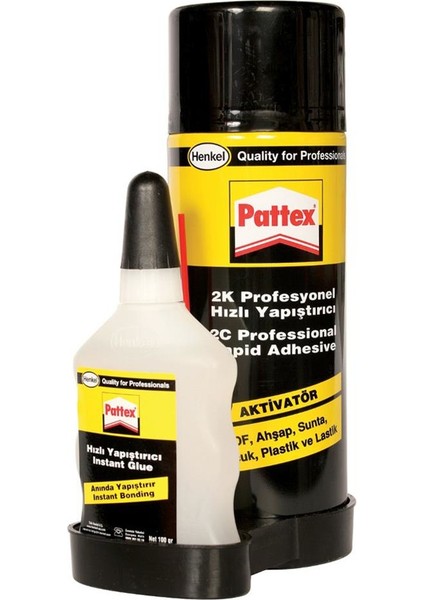 Pattex 2k Profesyonel Hızlı Yapıştırıcı 200+50 ml