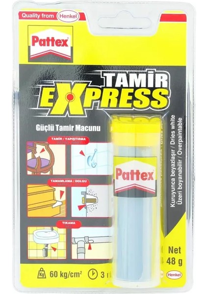 Pattex Tamir Express Blister Tamir Macunu 48 gr
