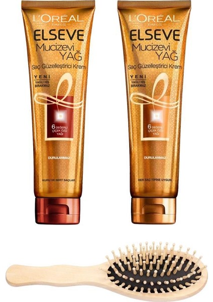 Loreal Paris Saç Güzelleştirici Mucizevi Yağ Saç Bakım Seti 3