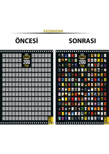 Scratch Map Imdb 200 Kazı Izle Kazınabilir En Iyi 200 Film Posteri Tüm Zamanların En Iyileri Dev Boy Xl