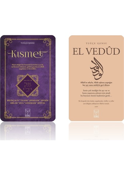 Tuğçe Işınsu 2 Kitap - Kısmet ve El Vedüd