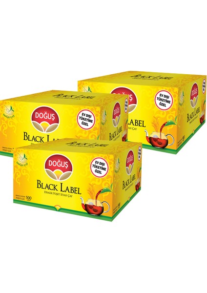 Black Label Demlik Poşet Çay 500 Lü 3 Al 2 Öde