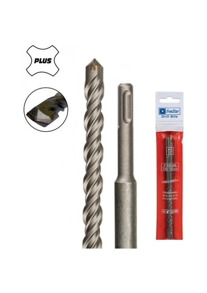 Plus Beton Matkap Ucu Çap 10 mm Boy 350 mm