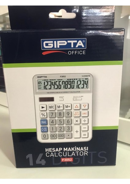 Hesap Makinası Masa Üstü 14 Hane F3052