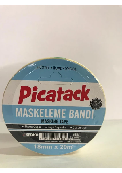 Krepe Maskeleme Kağıt Bantı 18 mm x 20 M