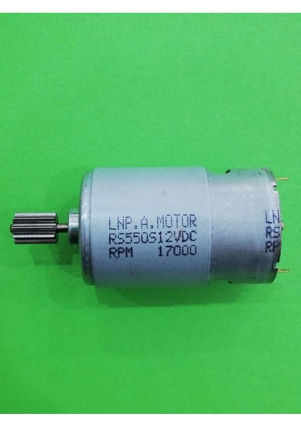 Akülü Araba 12 Volt Motoru Dişlili 12V 10 Diş